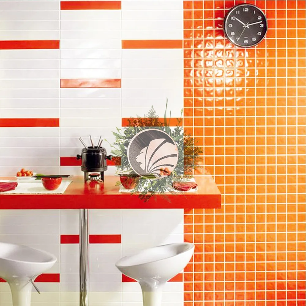 Donnez de la vie à votre espace avec du carrelage mosaïque orange