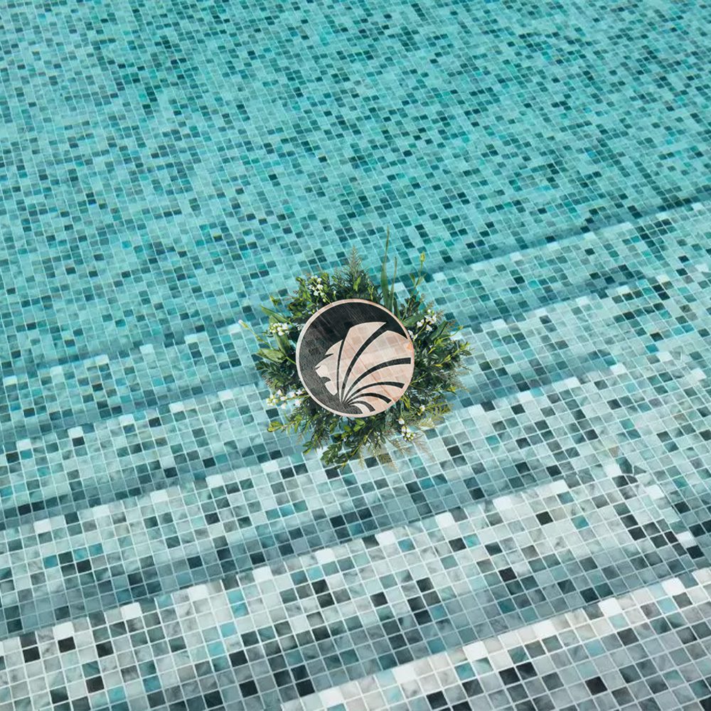 Solution élégante grâce à la mosaïque pour piscine