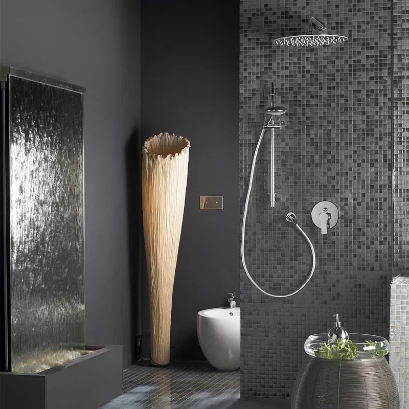 Effet raffiné grâce aux mosaïques en verre pour salle de bain